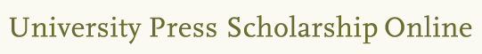 Logo for the University Press Scholarship Online module